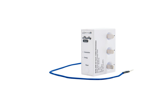 Shelly 3EM Gen3 - 3-Phasen Energiezähler, Stromzähler, inkl. 3x 63A Wandler